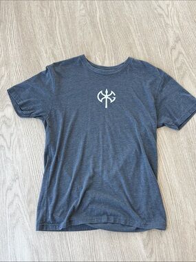 Men's David Goggins “Stay Hard” Short Sleeve Tee with Center Logo - Charcoal